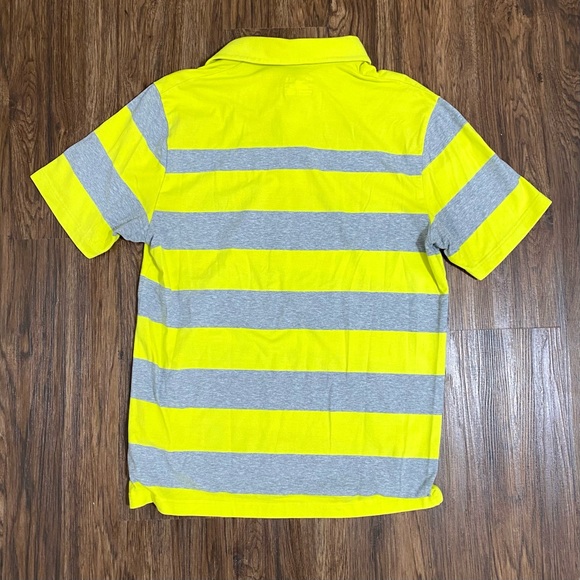 Under Armour HeatGear Mens L Loose Fit Yellow Gray Polo Shirt - Picture 2 of 8